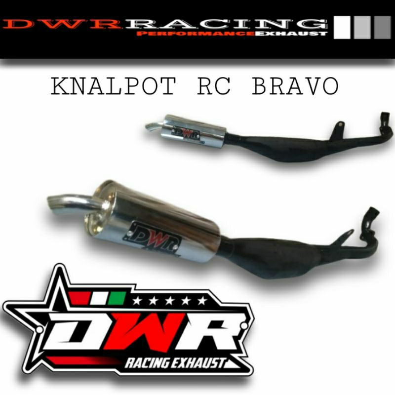 knalpot suzuki rc 100/bravo standar racing