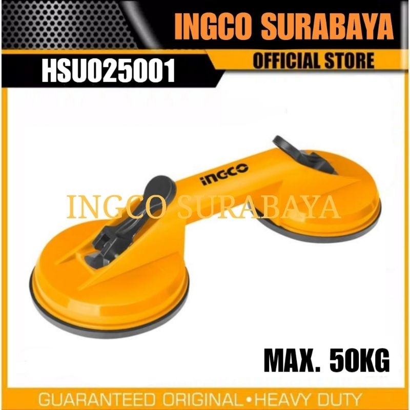 INGCO HSU025001 GLASS SUCTION CUP (50KG) KOP KACA KAKI 2 DUA JAW LEG