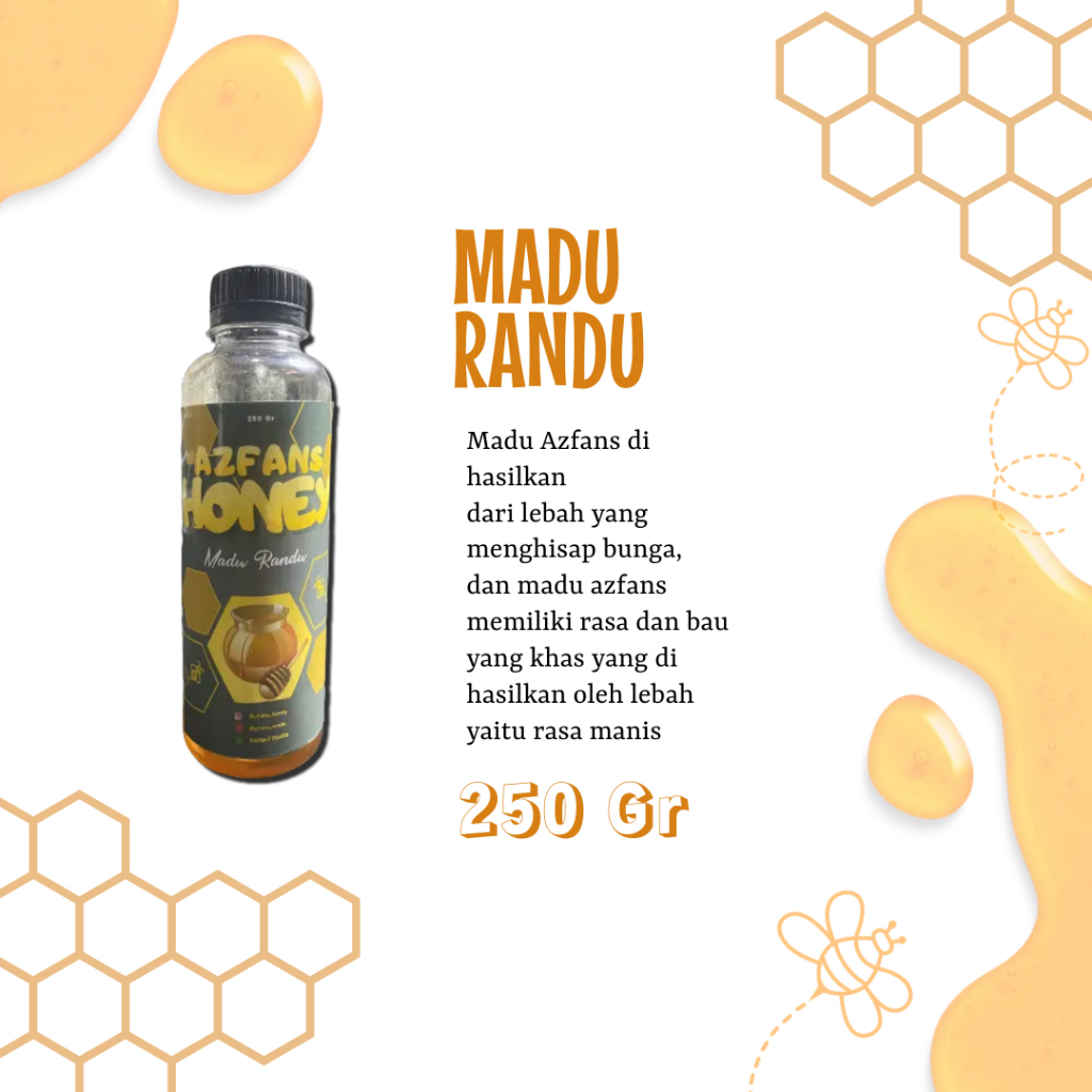 

MADU RANDU MURNI ASLI AZFANS BEST SELLER TERMURAH 250 Gr