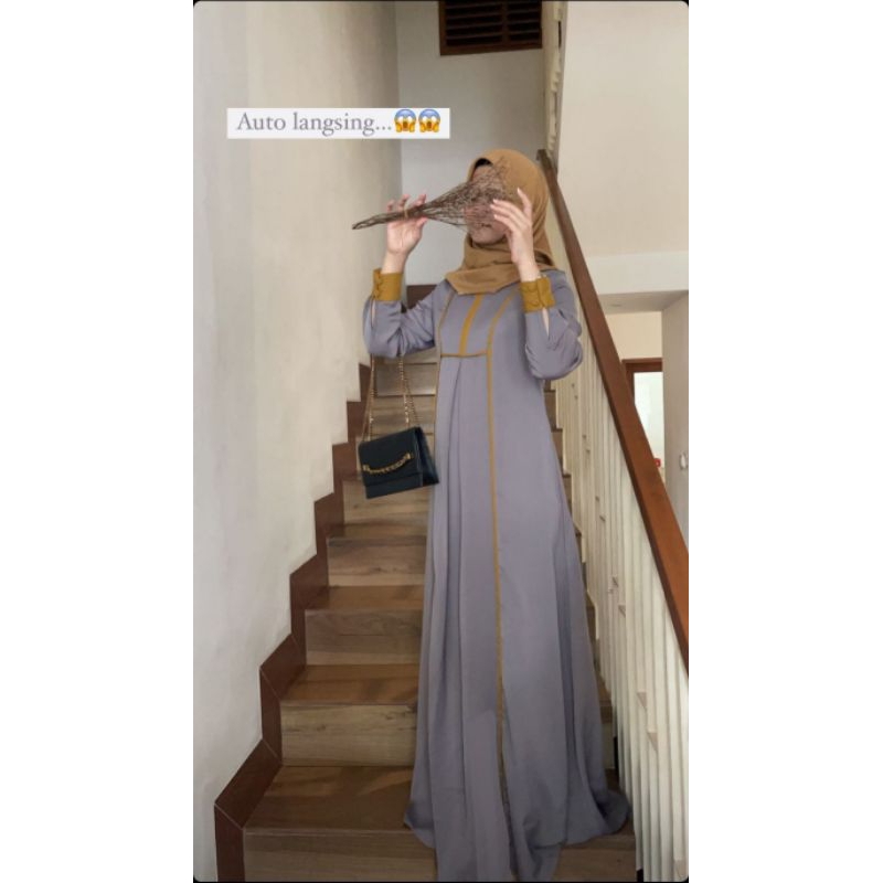 Basic Dress Grey by Javina