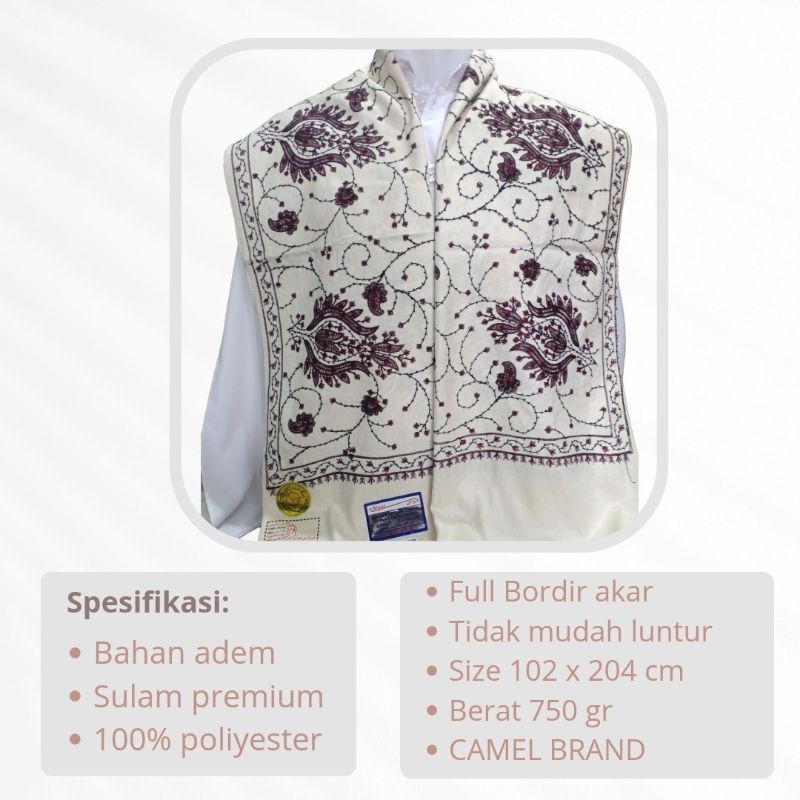 sorban kashmiri original surban kashmiri full bordir rida kashmiri sorban habaib sorban habib bahar 