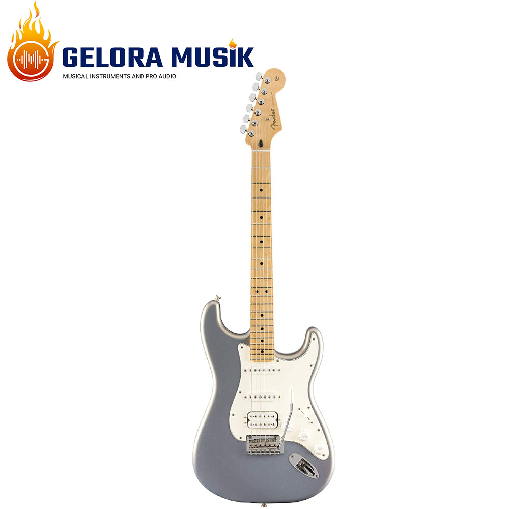 Gitar Elektrik Fender Player HSS Stratocaster, Maple FB, Silver