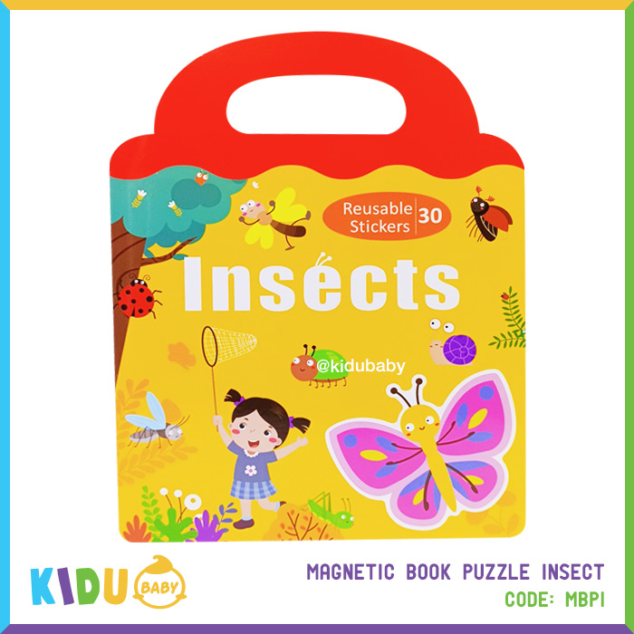 Mainan Edukasi Buku Belajar Magnetic Anak Magnetic Book Puzzle Kidu Baby