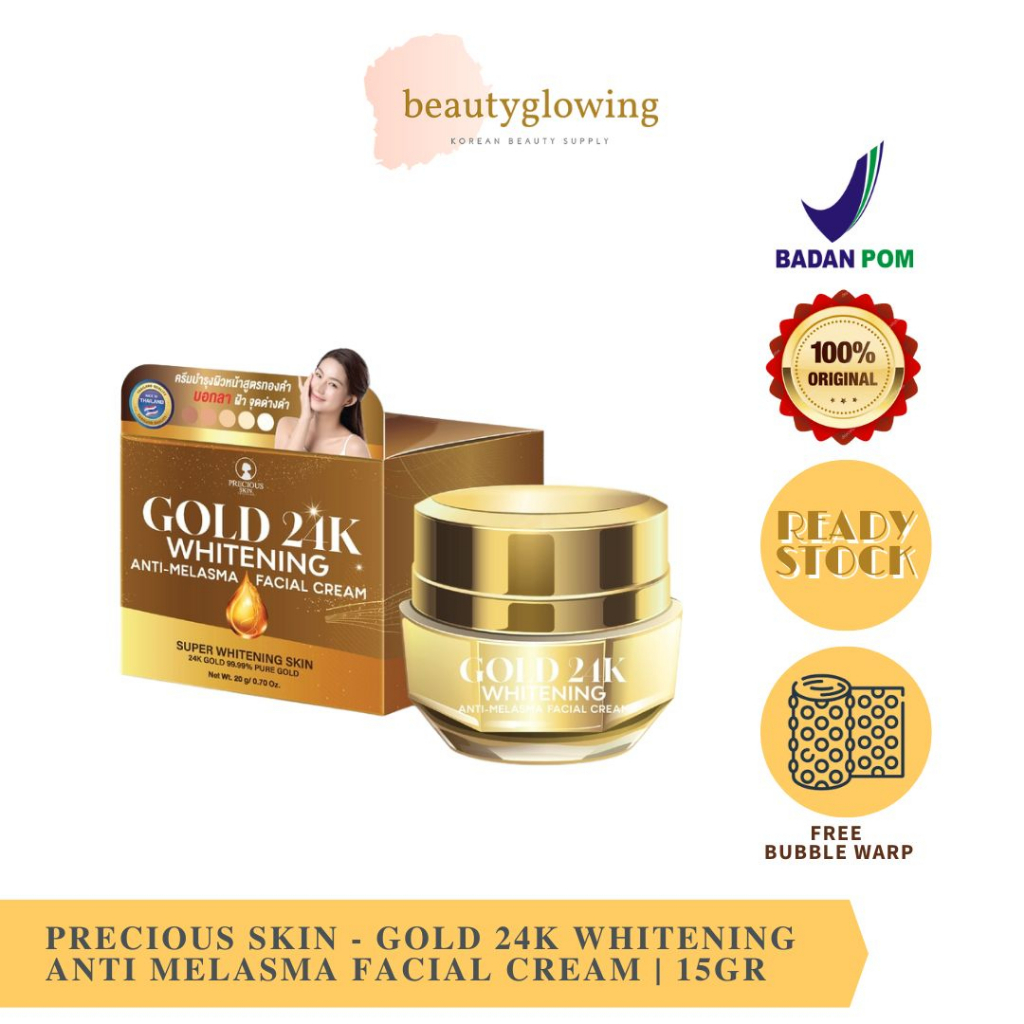 Precious Skin Gold 24K Whitening Anti Melasma Facial Cream 15GR