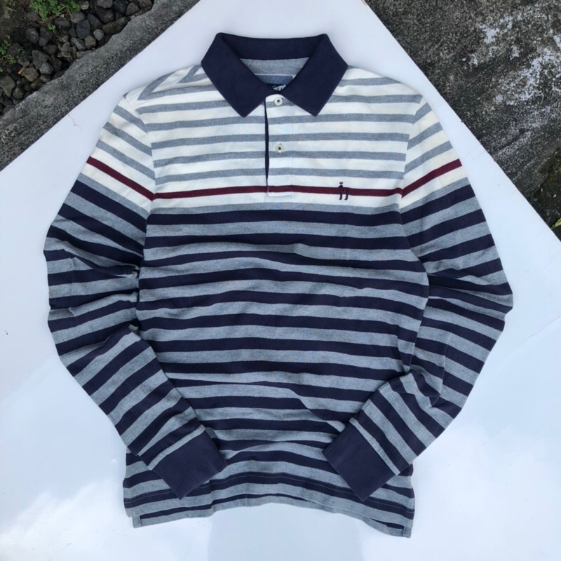 Hazzys rugby shirt / polo lengan panjang