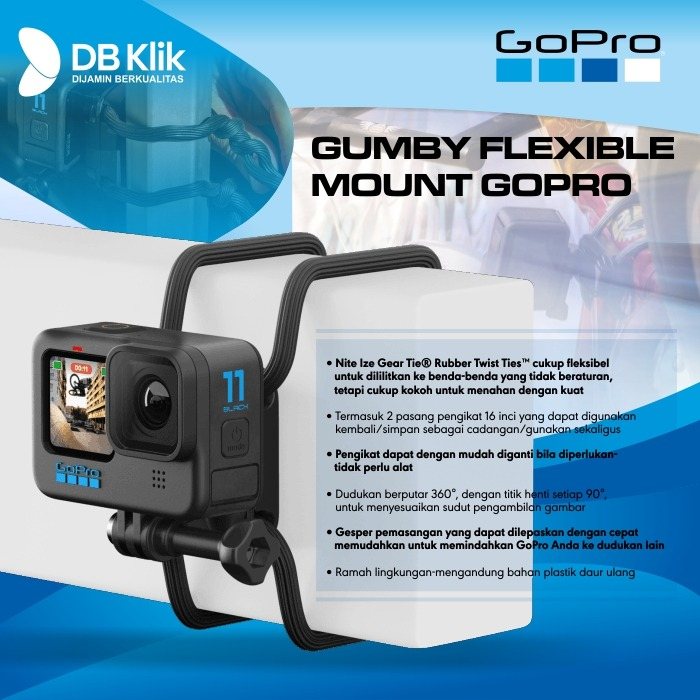 Gumby Flexible Mount GoPro (AGRTM-001) - Gumby GoPro Flexible Mount