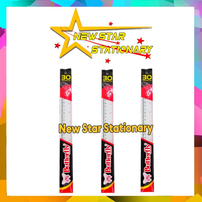 

Penggaris Butterfly 30 Cm
