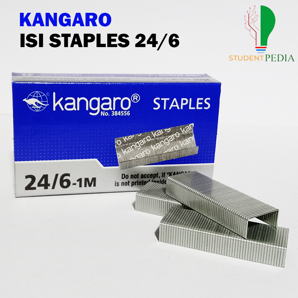 

KANGARO Isi Staples 24/6 - Reffil Staples - Box Kecil