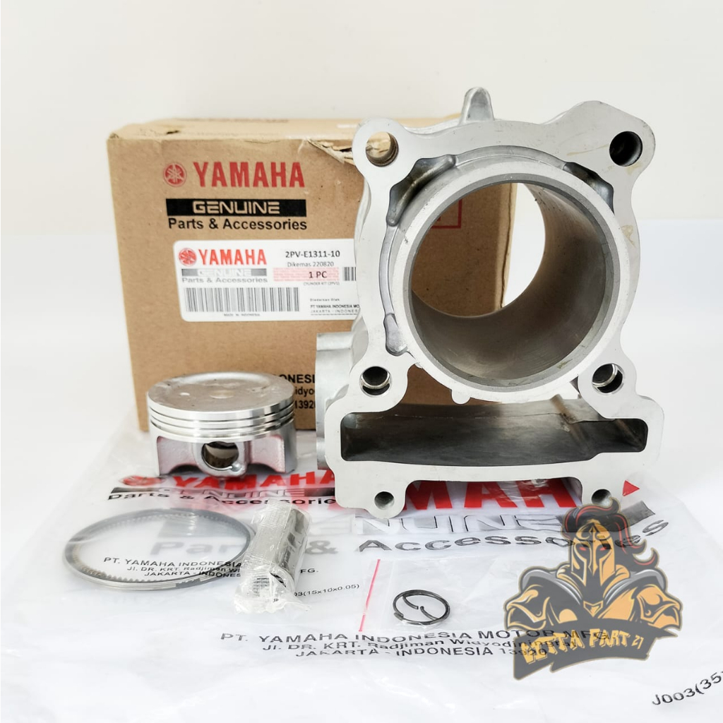 CYLINDER BLOK SEHER PISTON RING KOMPLIT YAMAHA 2PV KUALITAS ASLI ORIGINAL YAMAHA YGP  PRESISI TINGGAL PASANG BAHAN BERKUALITAS DAN DIJAMIN AWET MX KING VIXION NEW 150 VXN NVL R15 V1 XABLE