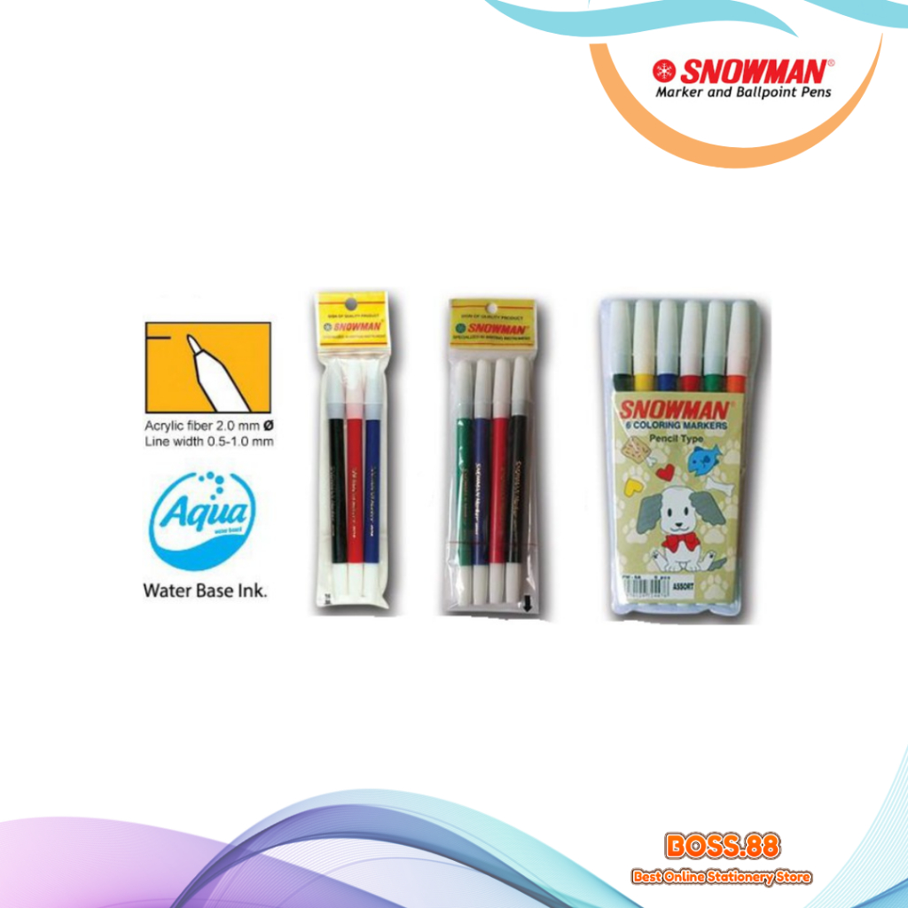 

MARKER / SPIDOL 3, 4, 6 COLORS SNOWMAN