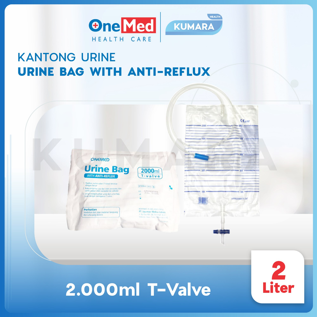 ONEMED - Urine Bag T-Valve / Kantong Urine