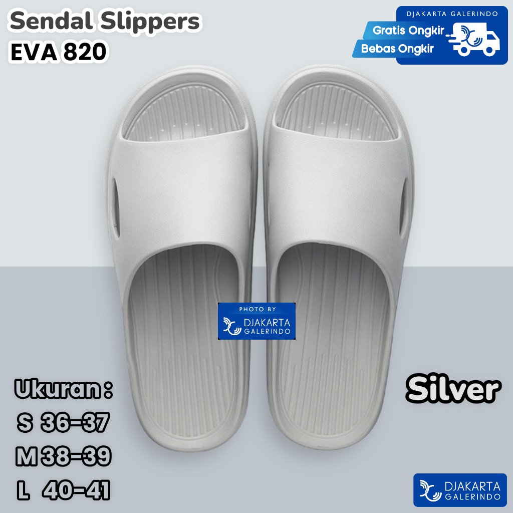 Sendal Slippers Premium Pria Wanita Sendal Karet EVA Jelly Slide Sandals Anti air Anti licin Sendal Rumah