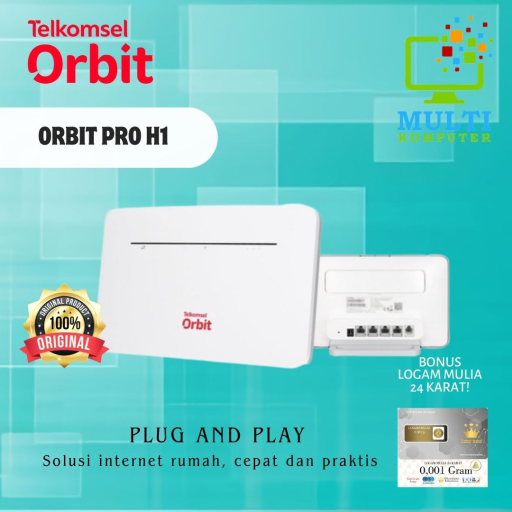 Telkomsel Orbit Pro H1 Modem WiFi 4G High Speed