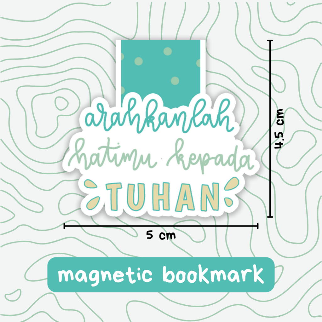 

Pembatas Buku Magnet - Arahkanlah Hatimu kepada Tuhan ♡ | Magnetic Bookmark Alkitab Buku Rohani