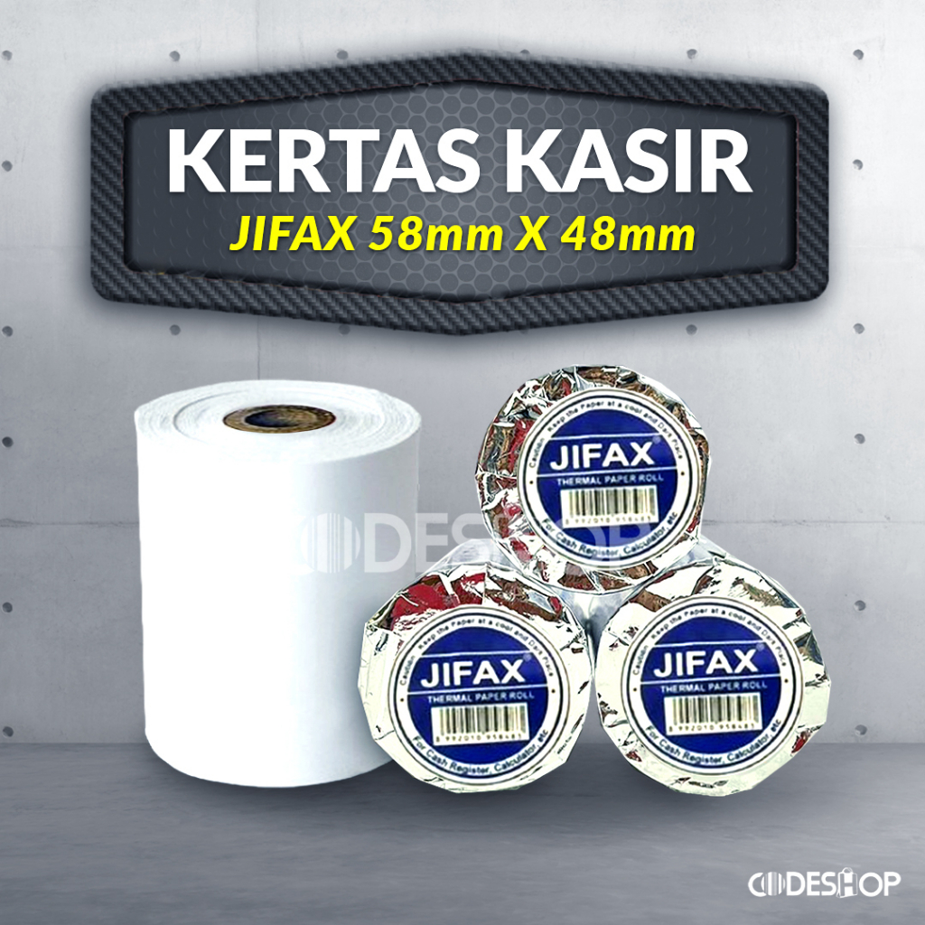 

KERTAS THERMAL JIFAX ROLL 58x48 58 x 48