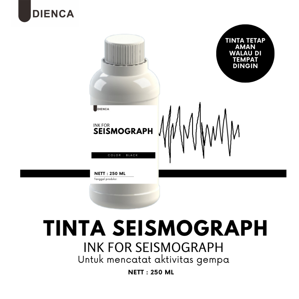 

Dienca Tinta Seismograf Seismometer Seismogram 250ml