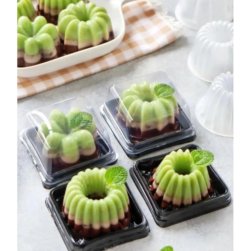 Mika Puding Mini Kotak Mika Mooncake  isi 50pcs