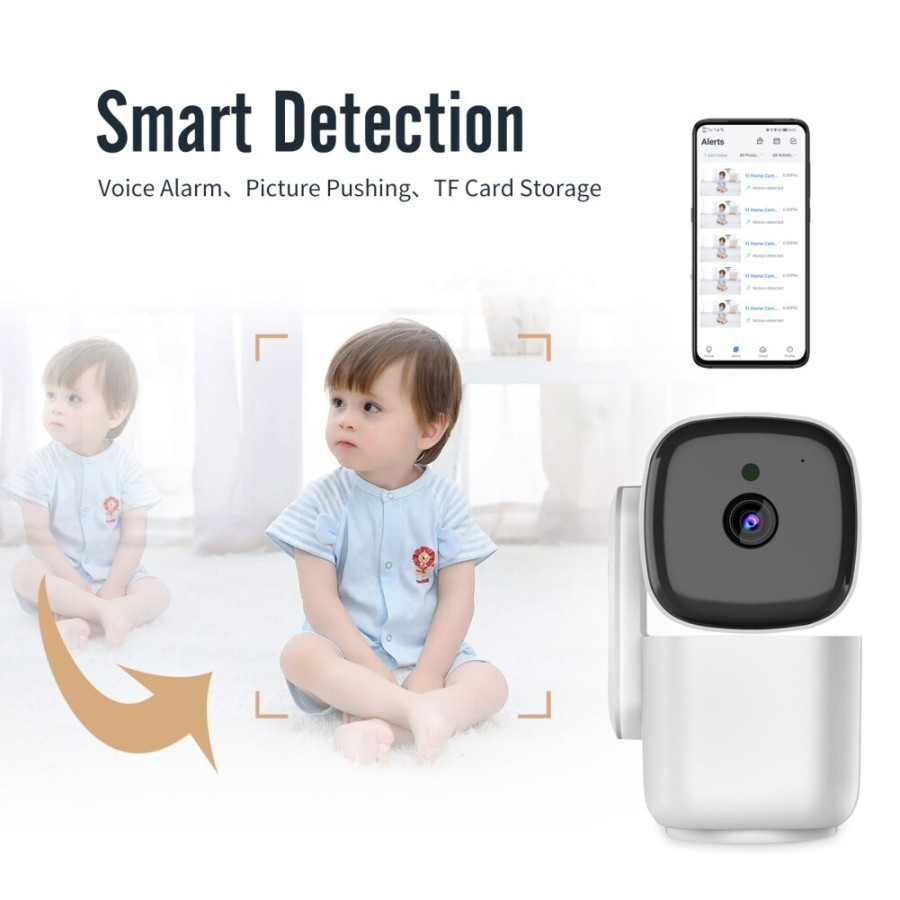 Kamera CCTV IP WiFi T200 Sensor Gerak Night Vision CCTV Smart Alexa Termurah