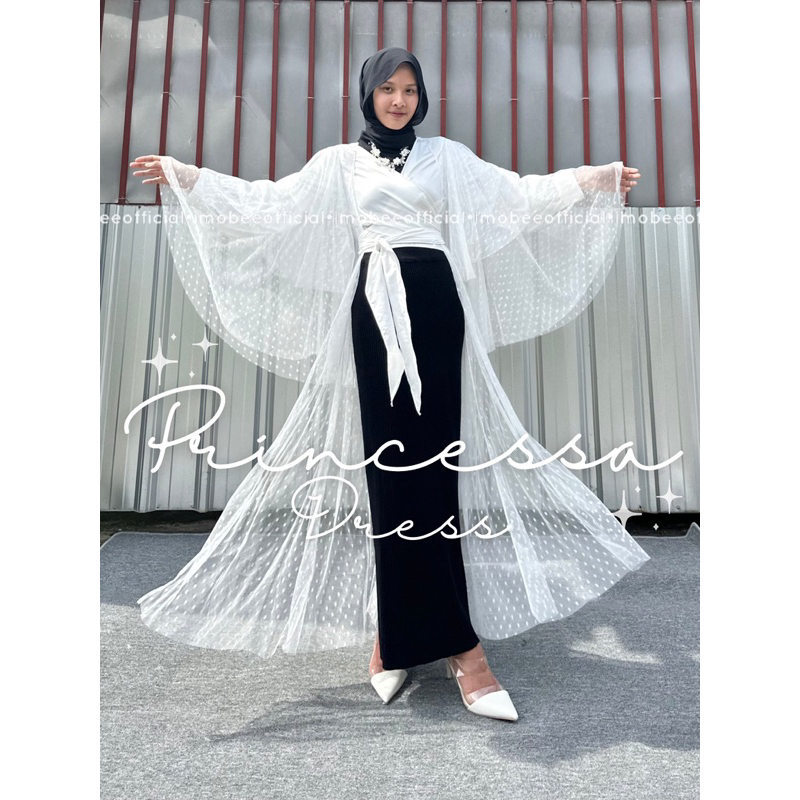 PRINCESSA DRESS // DRESS GAMIS SET PRINCESS TILLE SATIN TEROMPET // GAMIS LUXURY RAYA