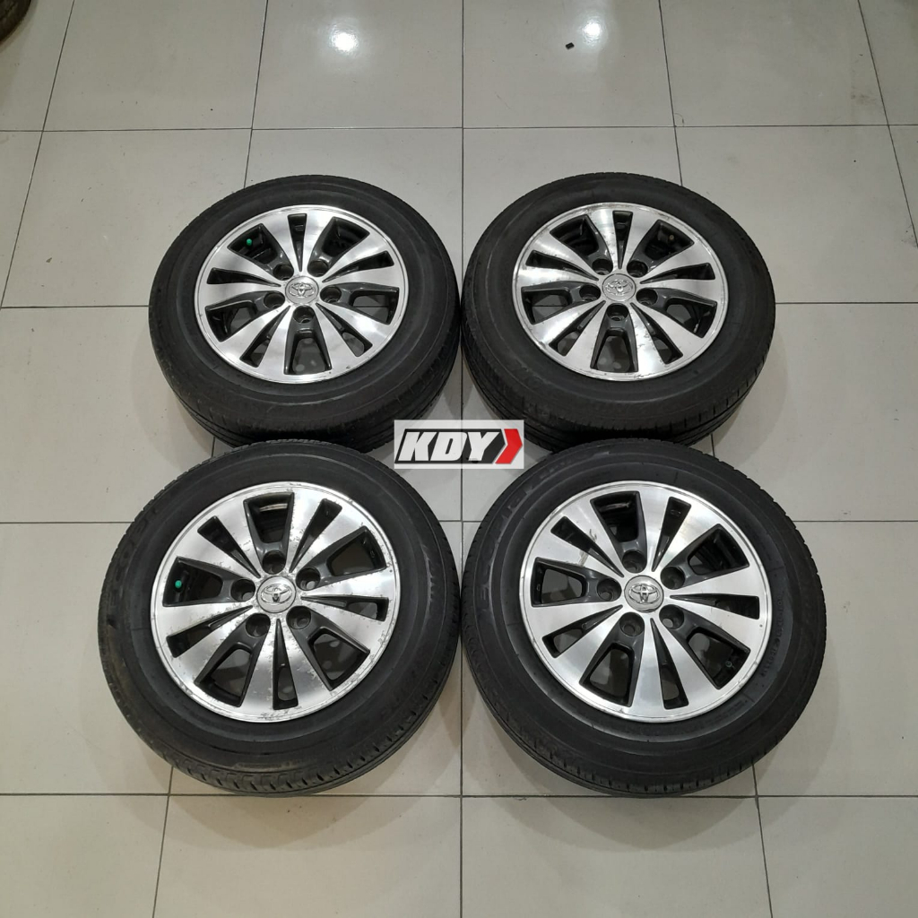 Pelek Velg bekas Original Copotan Mobil inova V Ring 15 + Ban 185 65 R15
