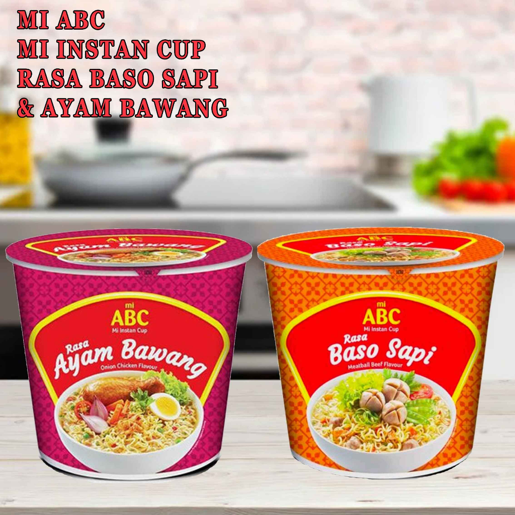 MIE ABC RASA AYAM BAWANG 60g/ ABC RASA BASO SAPI 60g