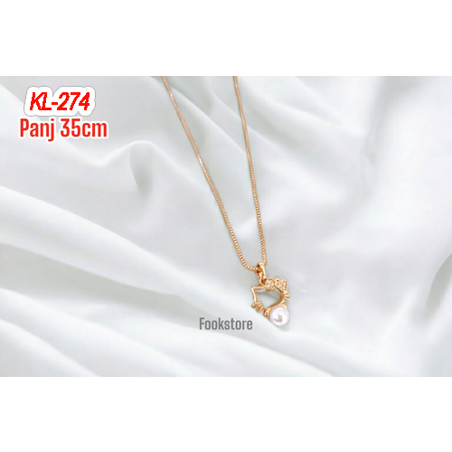 KALUNG ANAK ITALY BANDUL PERMATA KITTY MUTE/KL-275/KL-274