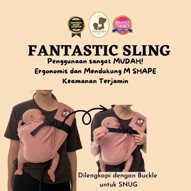 Mere et moi Fantastic sling GMEM08 | gendongan bayi