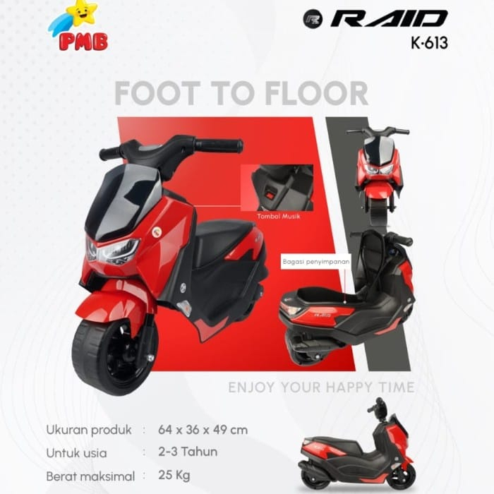 PMB Motor K613 Raid - Motor Ride On Anak
