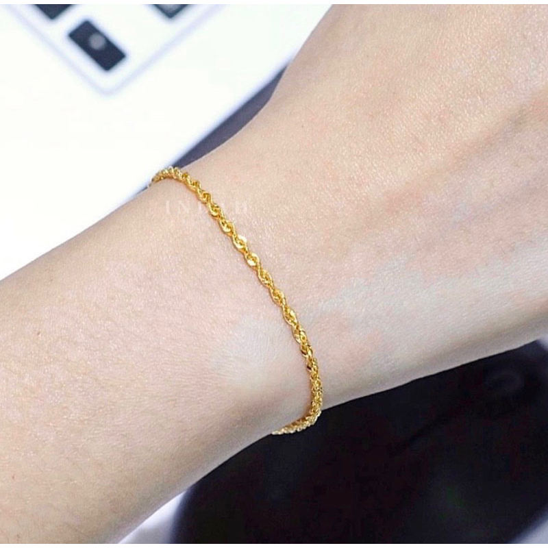 Gelang Emas Ulir Korea Limited Korea Fancy Emas Gelang Tambang Emas Kadar 700