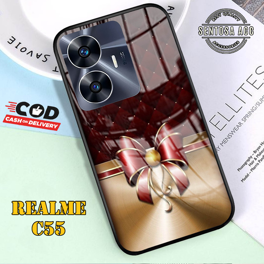 Softcase Glass Kaca REALME C55 - Casing HP REALME C55 [ S23 ].