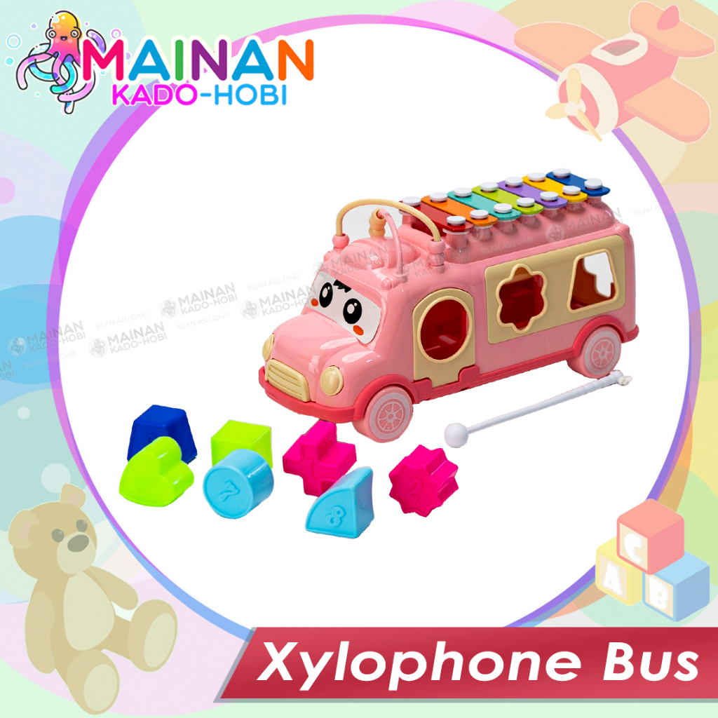 SET MAINAN EDUKASI ANAK BABY ALAT MUSIK SERULING XYLOPHONE KOLINTANG