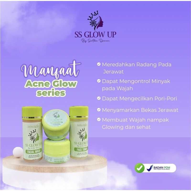 skincare acne glow series ss glow up by sartika diman