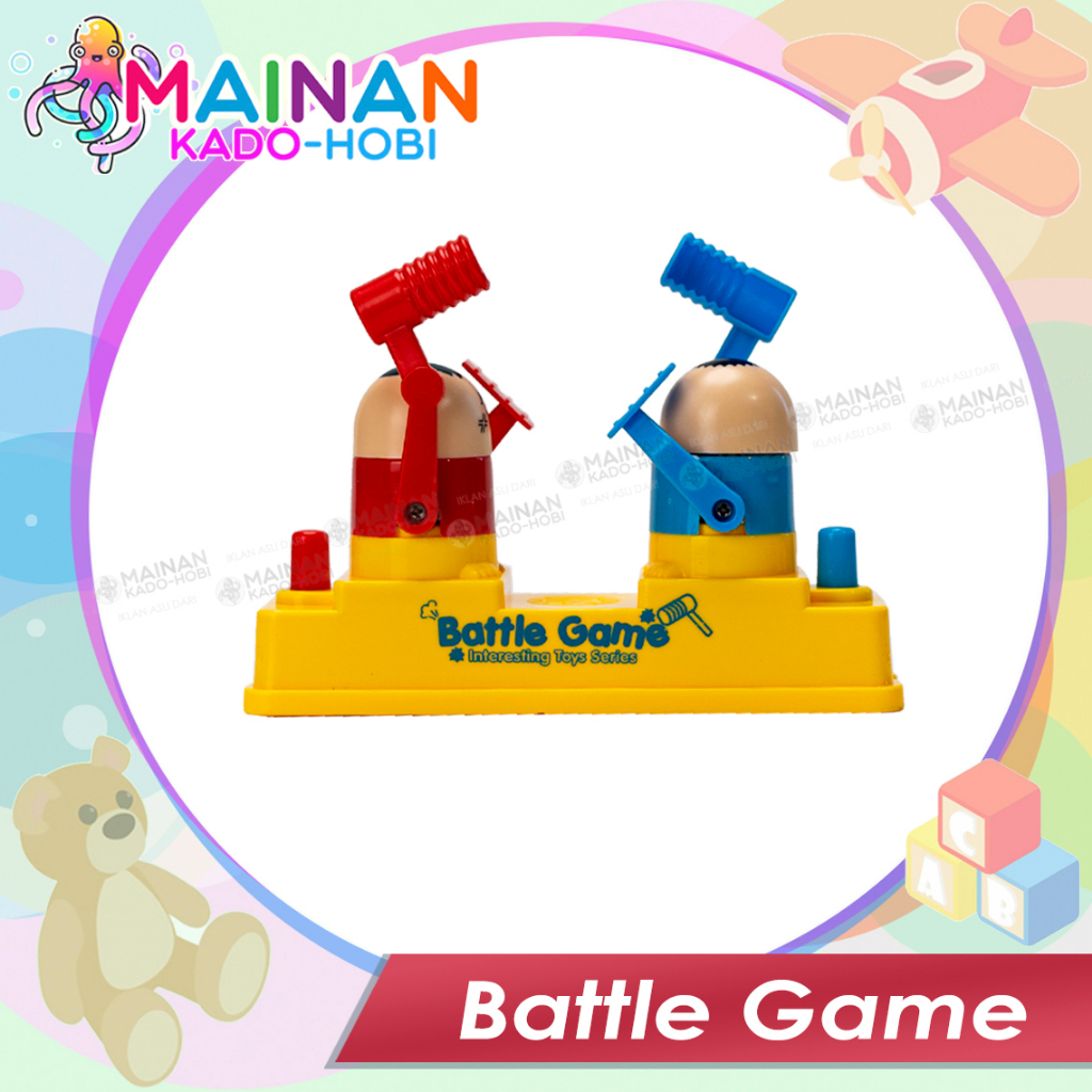 MAINAN MOTORIK ANAK PRANK TOYS BATTLE GAME KARAKTER HAMMERING PUKUL PALU