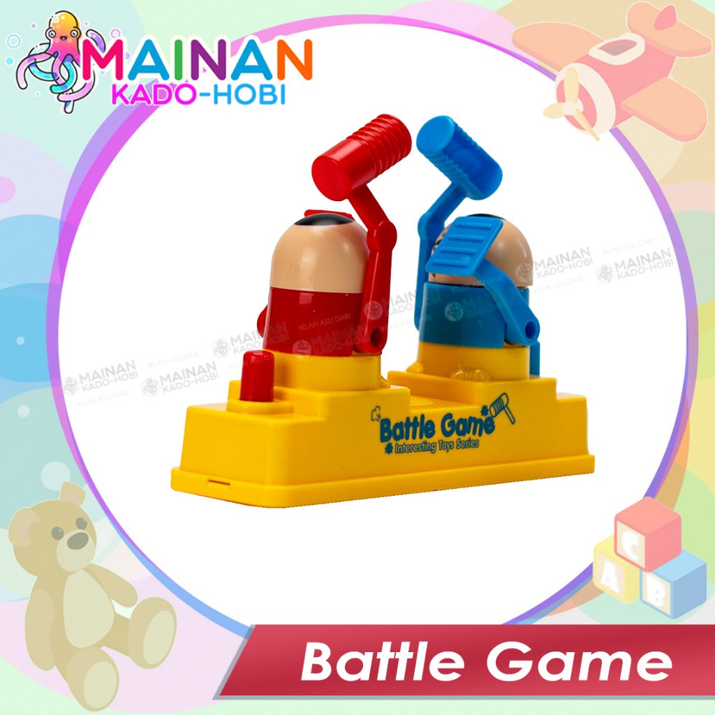 MAINAN MOTORIK ANAK PRANK TOYS BATTLE GAME KARAKTER HAMMERING PUKUL PALU