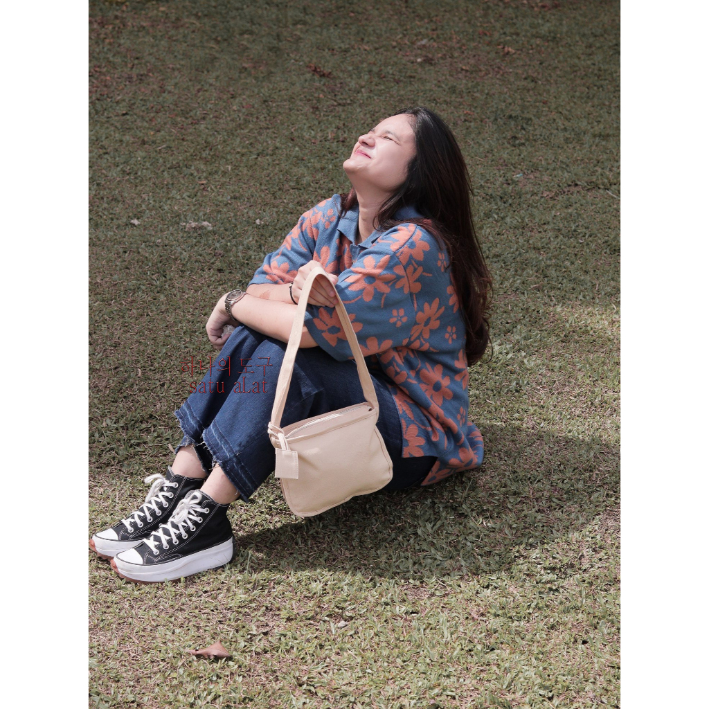 SATU ALAT Hand Bag BLITHEE 100% Canvas Premium Tebal Tas Kanvas