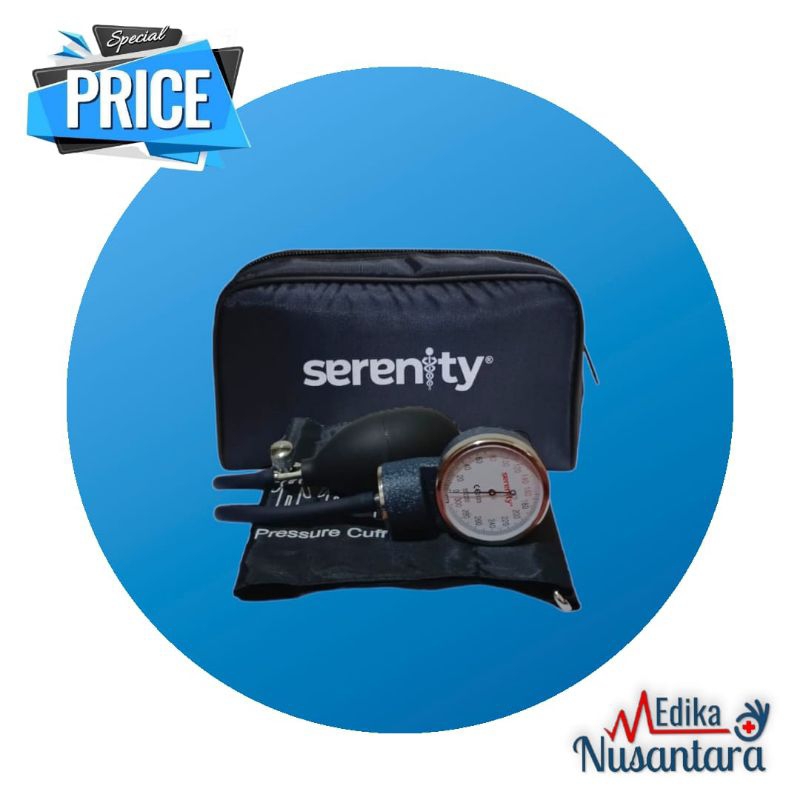 Tensimeter Aneroid Original Serenity SR-110 Tensi Meter Jarum Manual Kompas Serenity SR110