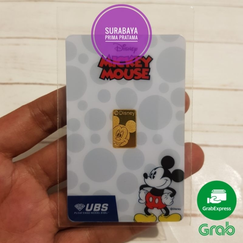 LM Logam Mulia Emas UBS 2 gr gram Disney Mickey Mouse
