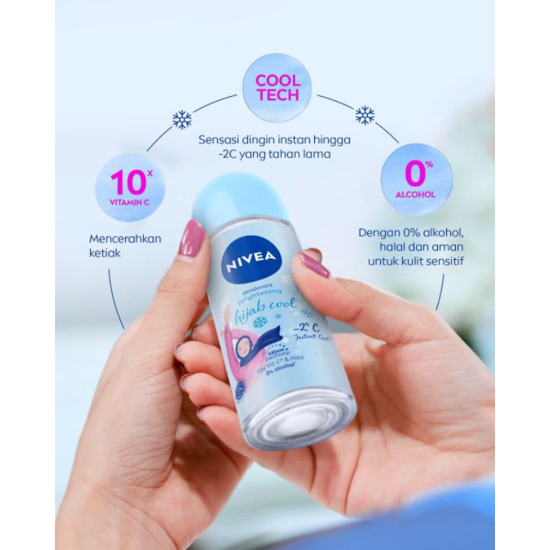 NIVEA Personal Care Hijab Fresh Whitening Deodorant  Roll-On 50ml