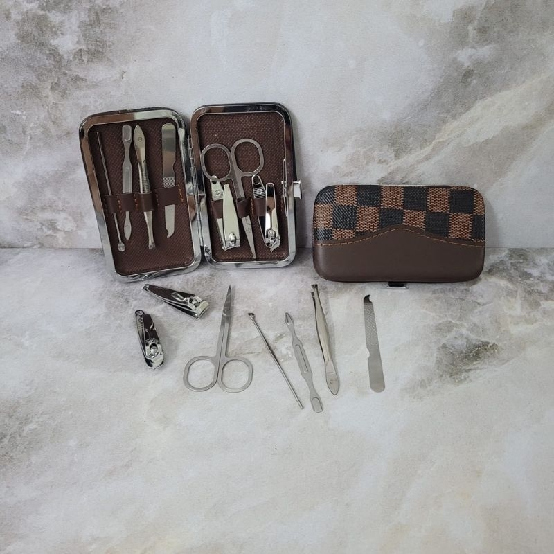 Manicure Pedicure set 7in1 Menipedi Set Dompet paket Gunting kuku set 7in1 kikir kilap kuku