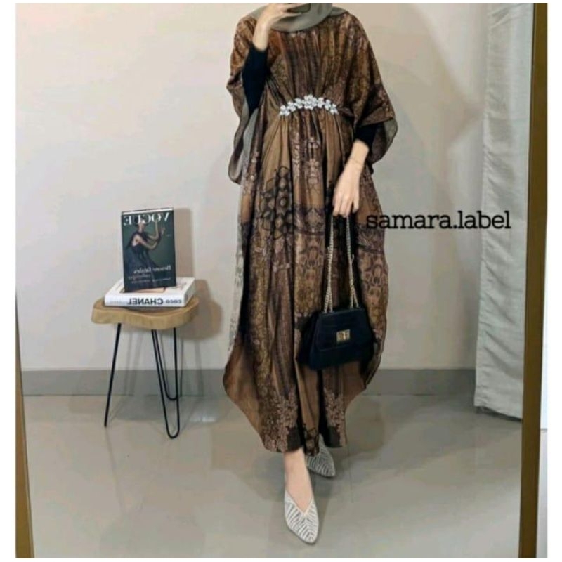 KAFTAN PERMATA ARMANI SILK/RANDINI KAFTAN SILK PREMIUM/BAJU LEBARA