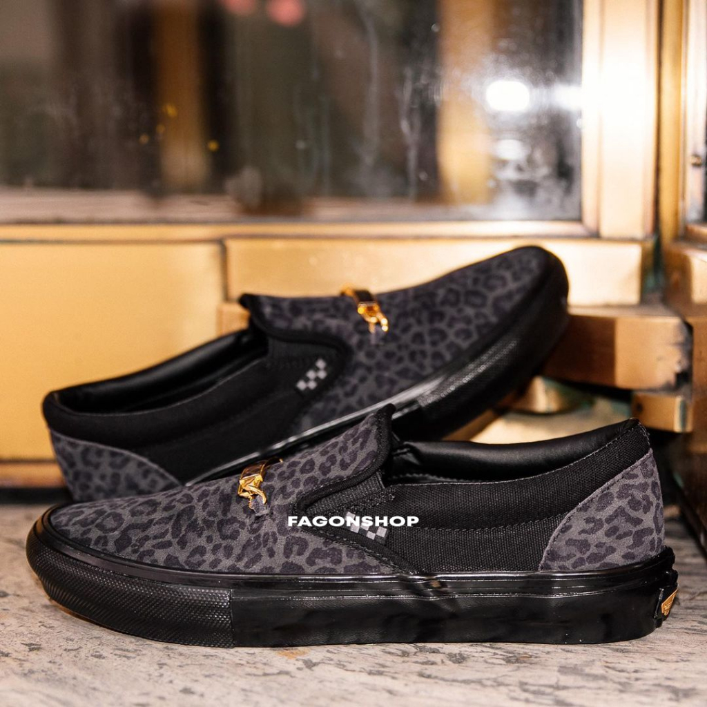 VANS SLIP-ON SKATE PRO X CHER STRAUBERRY &quot;BLACK/CHEETAH&quot;