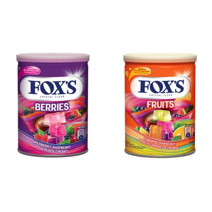 

Fox's Crystal Clear Candy Tin Permen Kaleng 180 gram