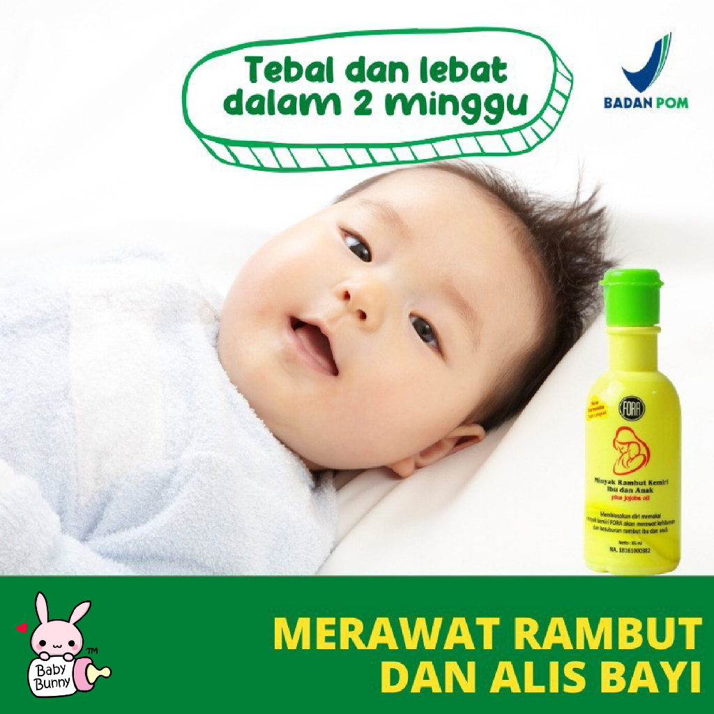 ❤ BELIA ❤ FORA Minyak Kemiri + Jojoba Oil 65mL | minyak rambut ibu dan anak formula baru