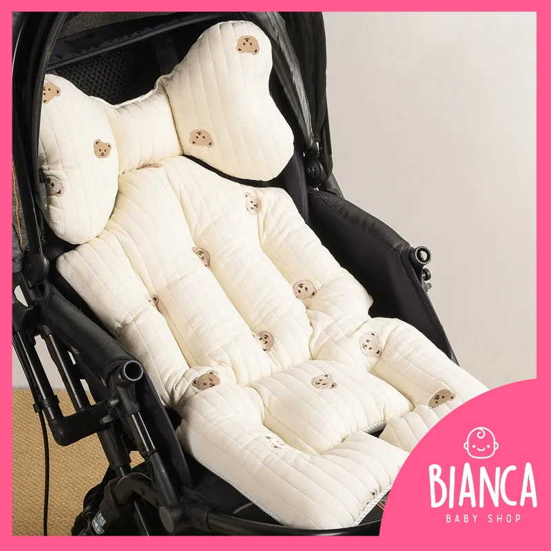 BIANCA - BEAR SERIES Alas Stroller Bayi / Stroller Pad Bayi