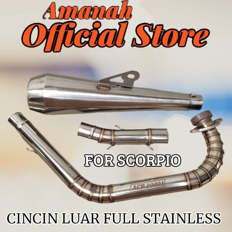 knalpot custom japstyle caferacer bober tiger megapro scorpio dll