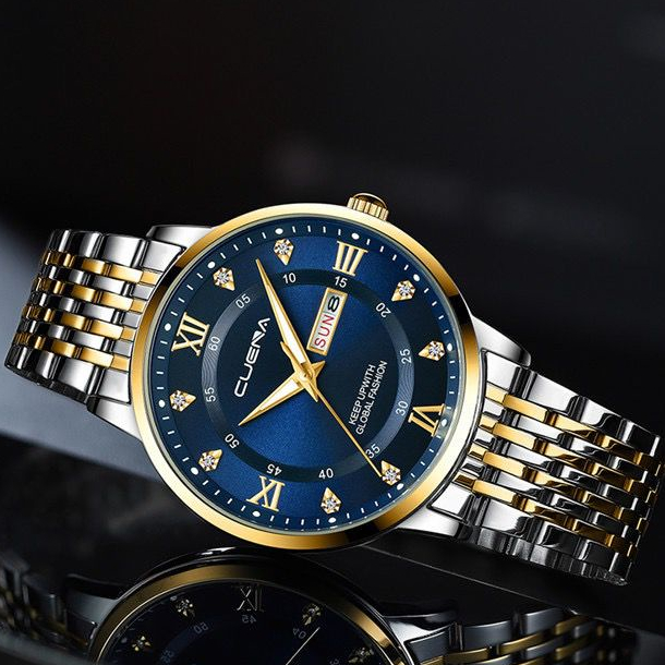 [BEST SELLER] Jam Tangan Pria Asli Tahan Air Premium Original Vavavoom Diamond New Model Kasual Bisnis Terbaru Milliter Cros Border Dual Kalender Date Stainless Steel Band Watch Waterproof Luminious Bercahaya Aksesoris Arloji Pria Watches Men -JR-02