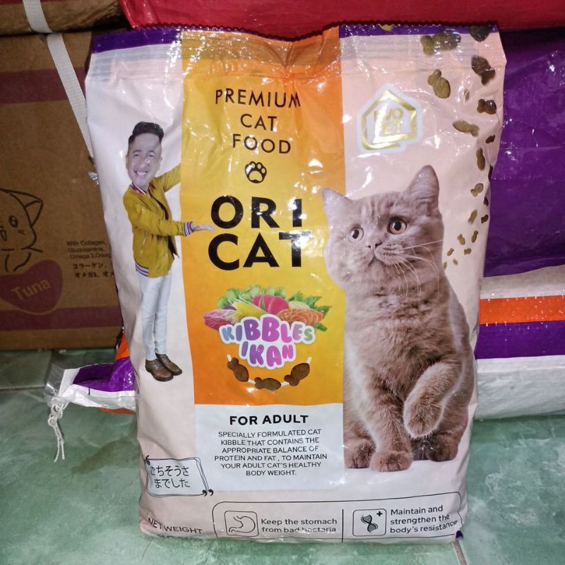 New Makanan kucing Oricat adult ikan 800g Freshpack / Oricat ikan/ Dryfood