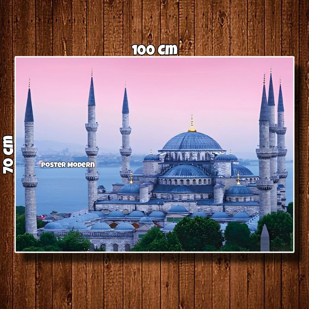 HIASAN DINDING POSTER GAMBAR AYA SOFYA MOSQUE TURKI (HAGIA SOPHIA) CODE14 UKURAN BIG JUMBO / HIASAN 