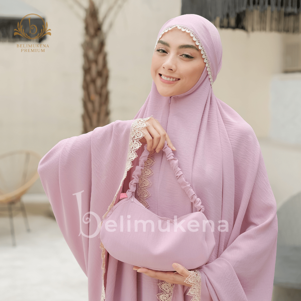 Mukena Dewasa Airflow Crinkle 3in1 Lace Kejora