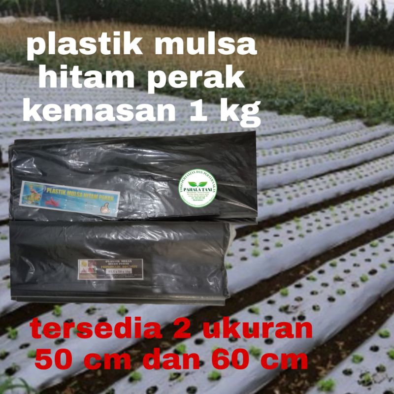 plastik mulsa /plastik hitam/perak/plastik tutup gulutan/plastik tutup bedengan /ori pabrik/ 1 kg